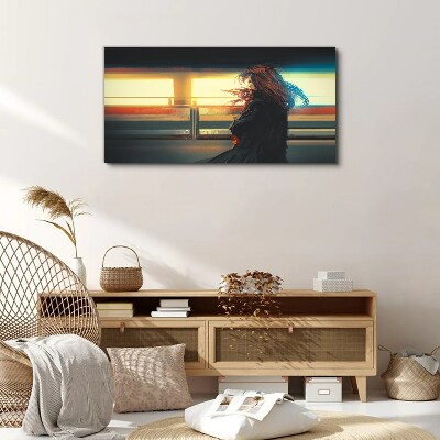 Vászonkép Tükröződések a város fényében