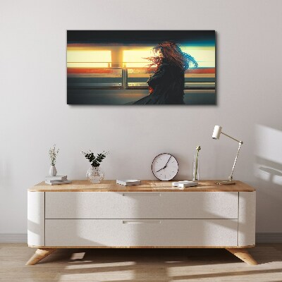 Vászonkép Tükröződések a város fényében