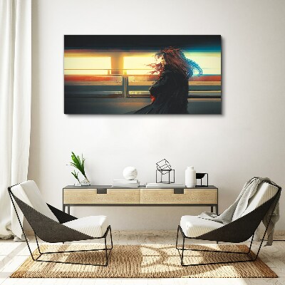 Vászonkép Tükröződések a város fényében