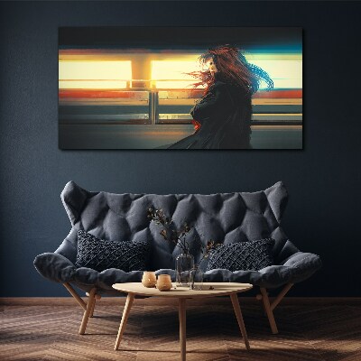 Vászonkép Tükröződések a város fényében