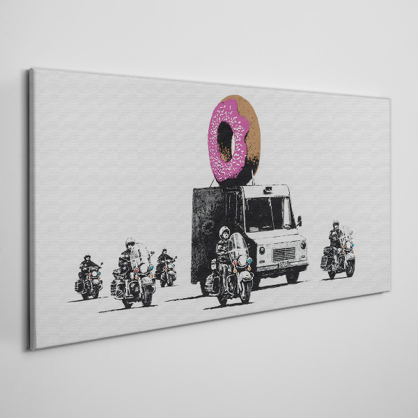 Vászonkép Donuts Police Banksy