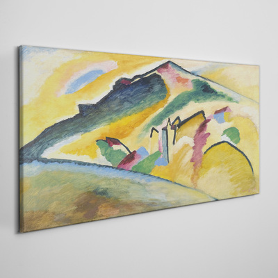 Vászonkép A hegyi táj színei