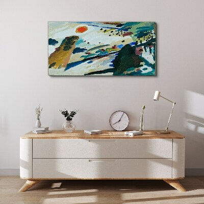 Vászonkép Absztrakt táj nap