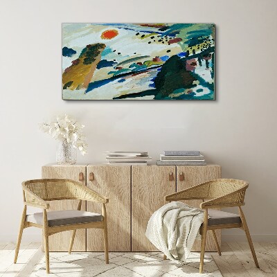 Vászonkép Absztrakt táj nap