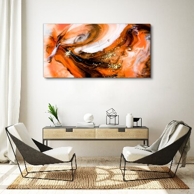 Vászonkép Arany örvények narancssárga tónusokban