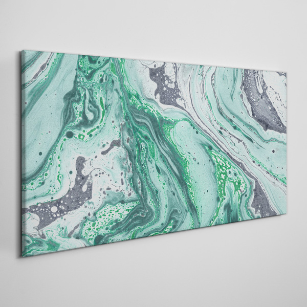 Vászonkép Az absztrakció zöld hullámai