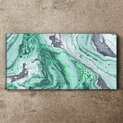 Vászonkép Az absztrakció zöld hullámai