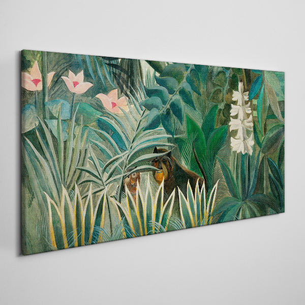 Vászonkép Titokzatos erdő vadállatokkal