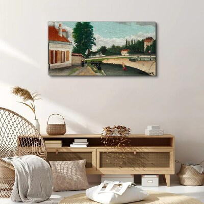 Vászonkép Csendes folyópart