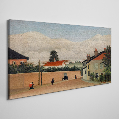 Vászonkép Csendes utca a tájban