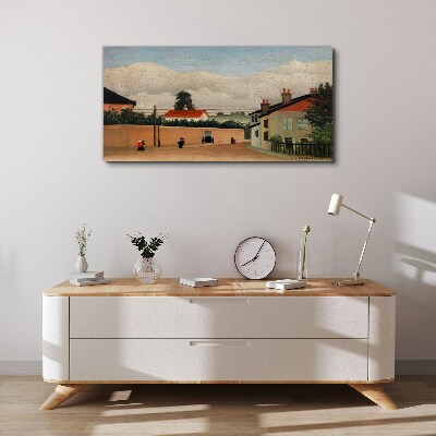 Vászonkép Csendes utca a tájban