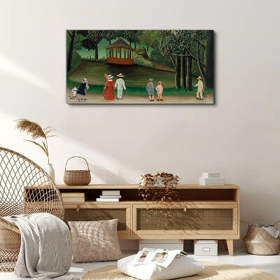 Vászonkép Séta a parkban