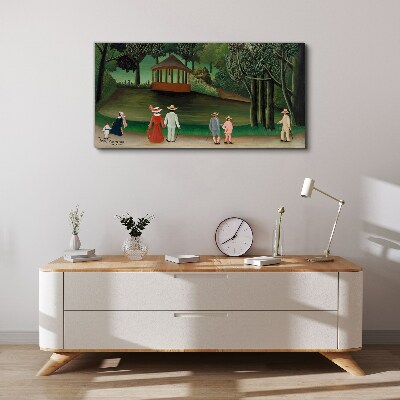 Vászonkép Séta a parkban