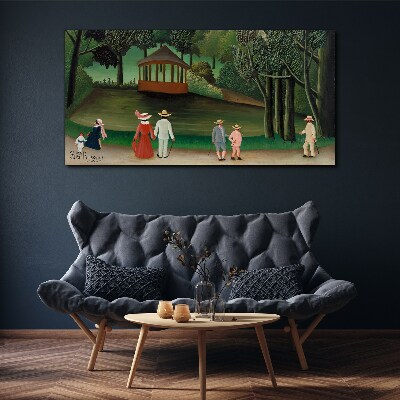 Vászonkép Séta a parkban