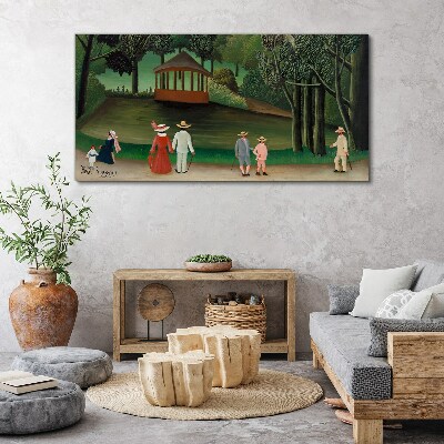 Vászonkép Séta a parkban