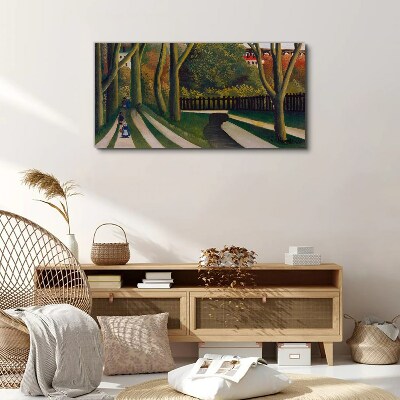 Vászonkép Séta a parkban