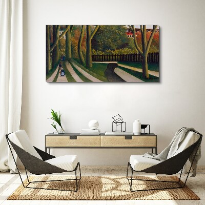 Vászonkép Séta a parkban