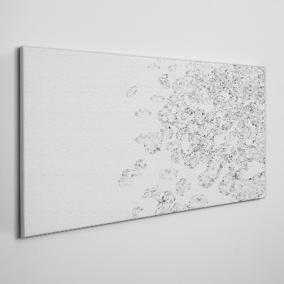 Vászonkép Kristály eső fehér háttér