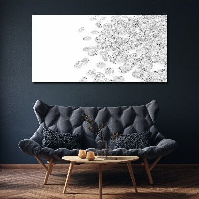 Vászonkép Kristály eső fehér háttér