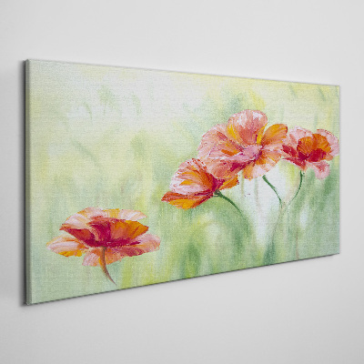 Vászonkép Virágok pasztell árnyalatokban