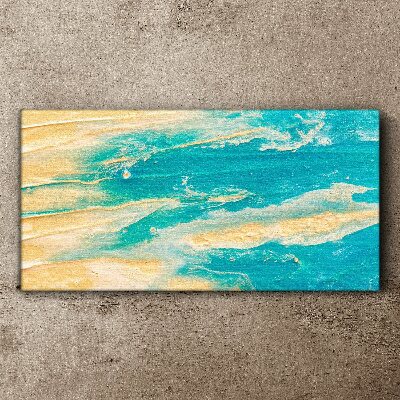 Vászonkép Óceán hullámai a homokon