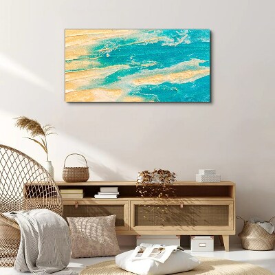 Vászonkép Óceán hullámai a homokon