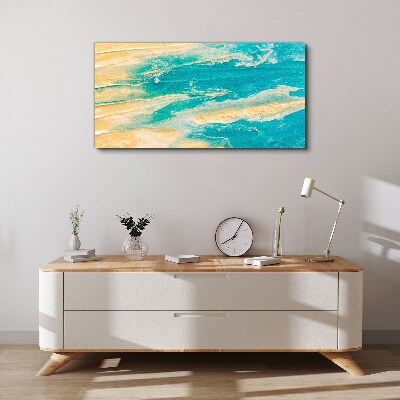 Vászonkép Óceán hullámai a homokon