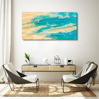 Vászonkép Óceán hullámai a homokon