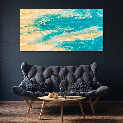 Vászonkép Óceán hullámai a homokon