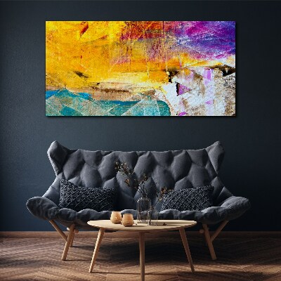 Vászonkép Absztrakt táj intenzív színekben