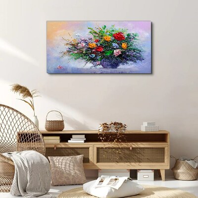 Vászonkép Tavaszi virágcsokor