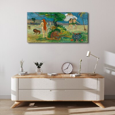 Vászonkép Paradicsom táj karakterekkel