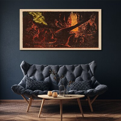 Vászonkép Gyülekező a tábortűz körül