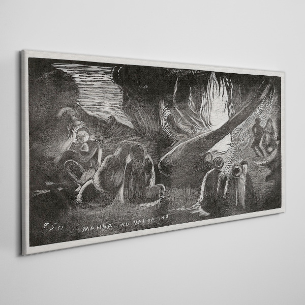 Vászonkép Elveszett a sötétben