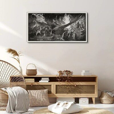 Vászonkép Elveszett a sötétben