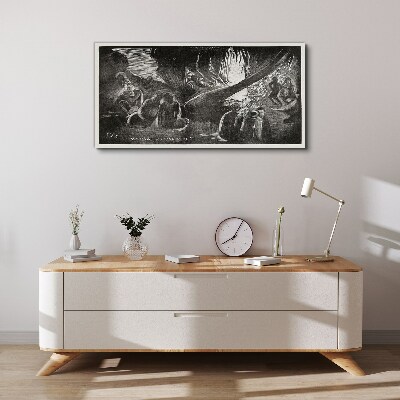 Vászonkép Elveszett a sötétben