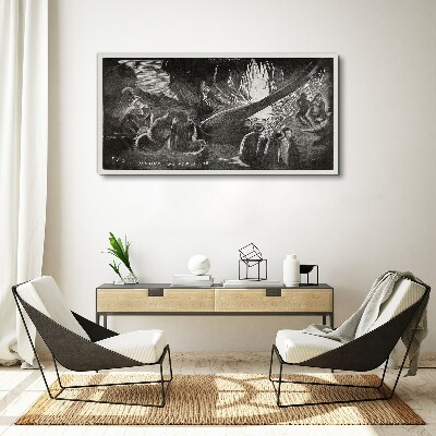 Vászonkép Elveszett a sötétben