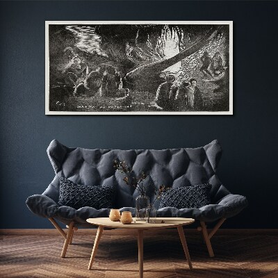 Vászonkép Elveszett a sötétben