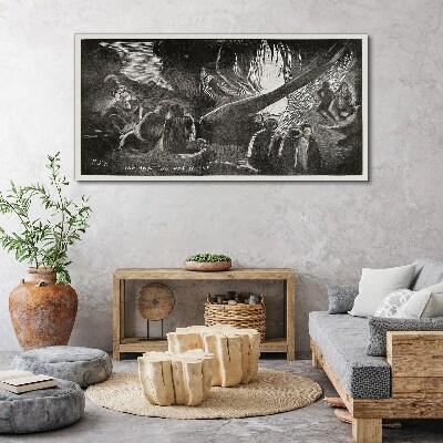 Vászonkép Elveszett a sötétben