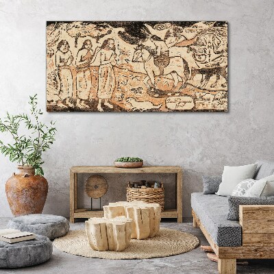 Vászonkép Történelmi jelenet a természet hátterében