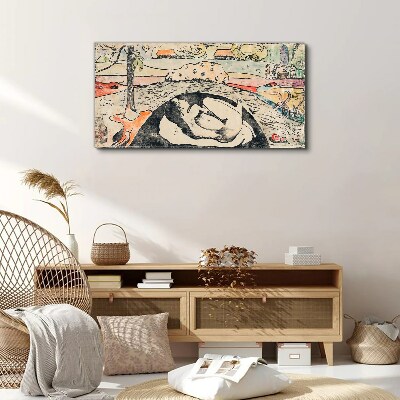 Vászonkép Jelenet egy vidéki tájról