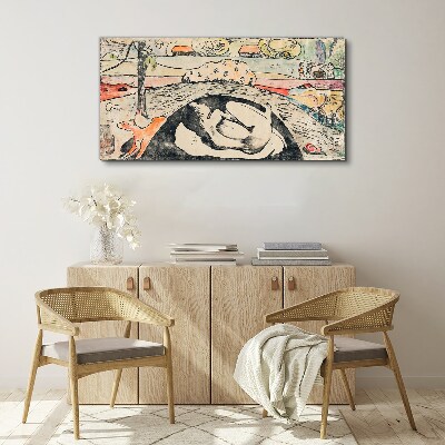 Vászonkép Jelenet egy vidéki tájról