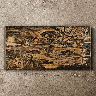 Vászonkép Nyári délután a tónál