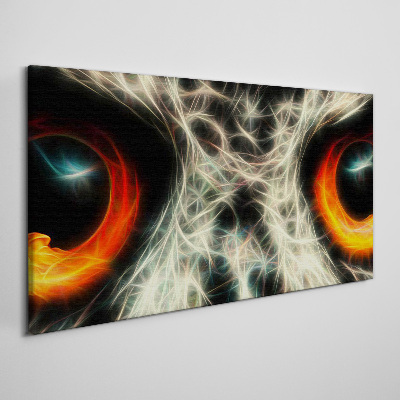 Vászonkép Tűz és titokzatosság szemei