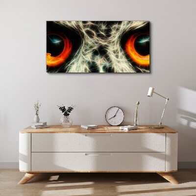 Vászonkép Tűz és titokzatosság szemei