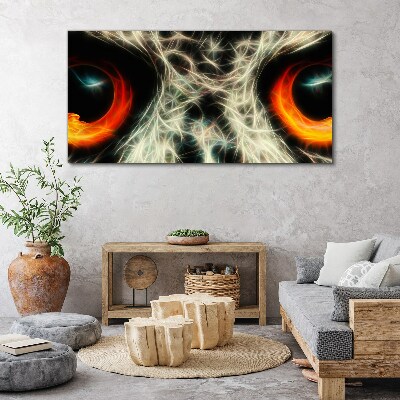 Vászonkép Tűz és titokzatosság szemei