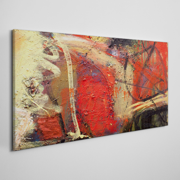 Vászonkép Absztrakt táj intenzív színekkel