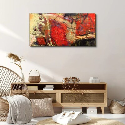 Vászonkép Absztrakt táj intenzív színekkel