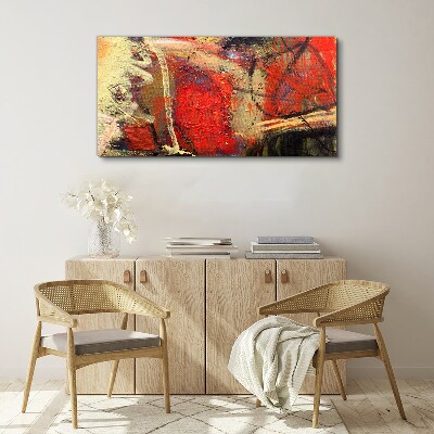 Vászonkép Absztrakt táj intenzív színekkel