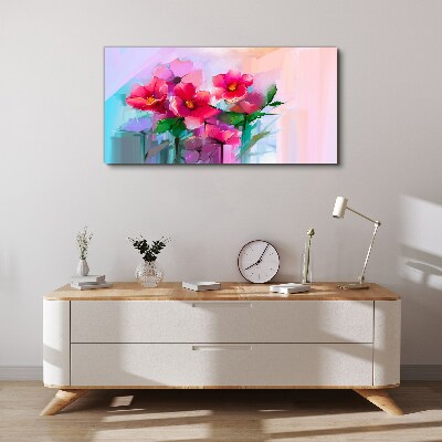 Vászonkép Virágtánc pasztell színekben